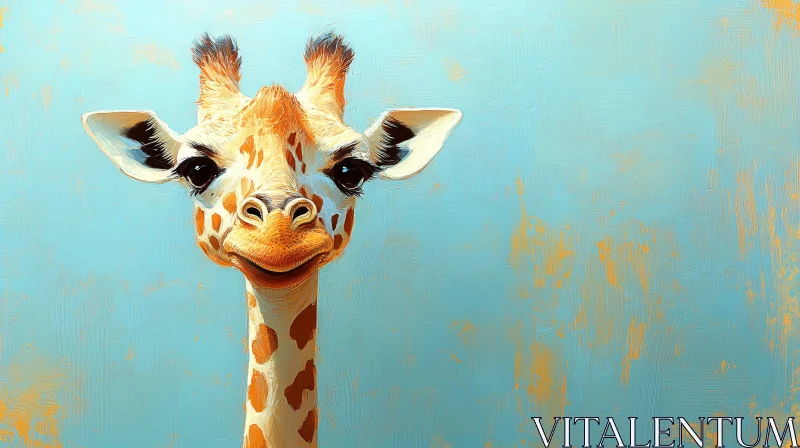 Giraffe Art Portrait