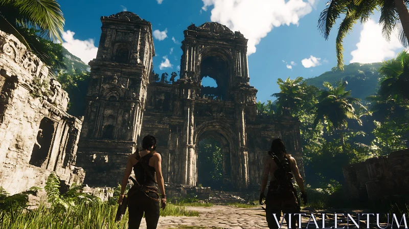 Lost World Ruins in Tropical Setting