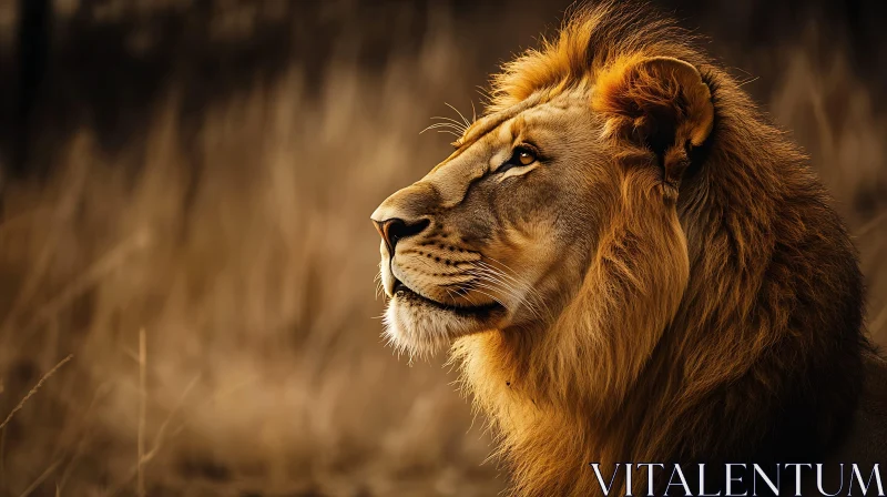 Lion in Golden Light