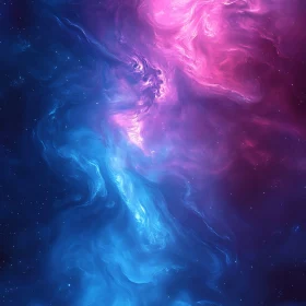Cosmic Cloud in Pink and Blue