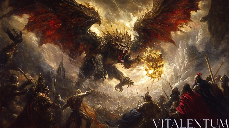 Fantasy Dragon Assault Artwork