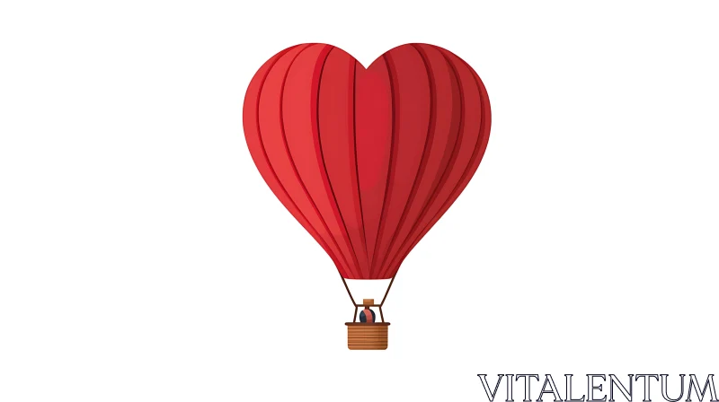 Whimsical Heart Shaped Hot Air Balloon
