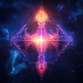 Radiant Nebula Abstract Composition