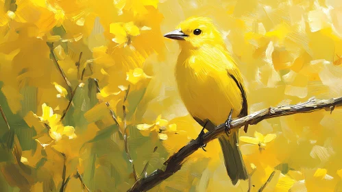 Artistic Yellow Bird