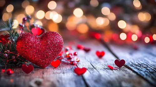 Rustic Valentine's Day Still Life