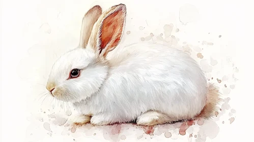 Gentle Rabbit Portrait Art
