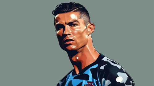 Stylish Portrait of Cristiano Ronaldo