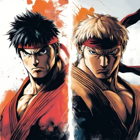 Dual Warriors: A Study in Contrast