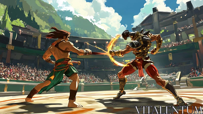 Warriors Clash in Ancient Arena