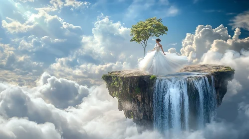 Cliffside Bride Above the Clouds
