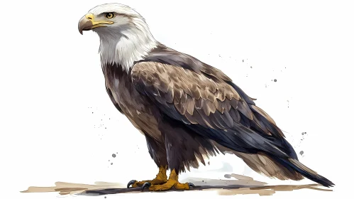Eagle Portrait in Natural Tones