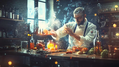 Magical Chef in Kitchen