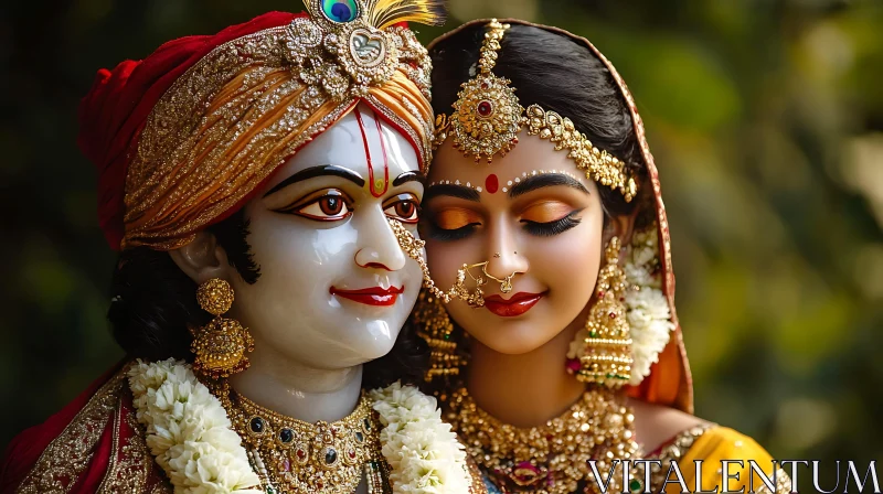 Krishna and Radha: A Portrait of Divine Love