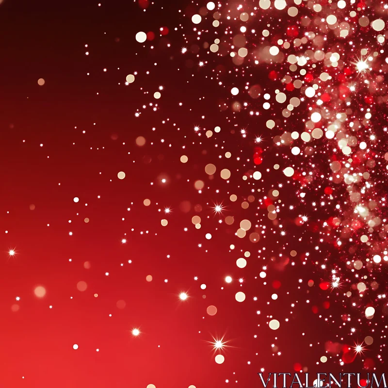 Luminous Red Bokeh