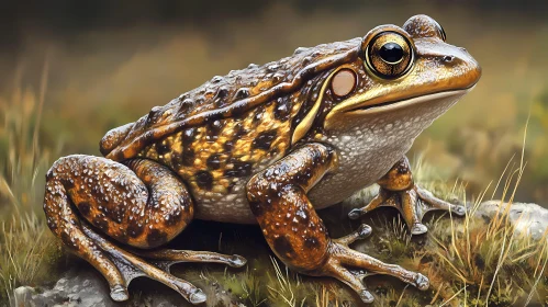 Detailed Frog in Natural Habitat