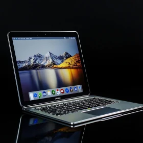 Elegant Laptop with Backlit Keyboard