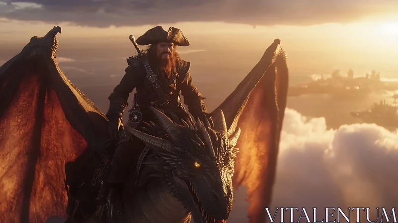 Dragon Rider Pirate Fantasy Art