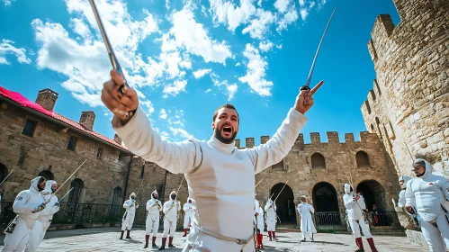 Triumph in the Castle: A Fencing Celebration