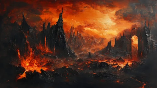 Blazing Inferno Landscape