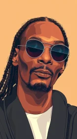 Snoop Dogg Illustrated Portrait