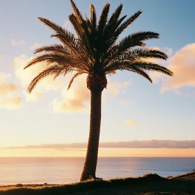 Coastal Palm Tree Serenity