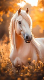 Graceful Horse in Golden Light
