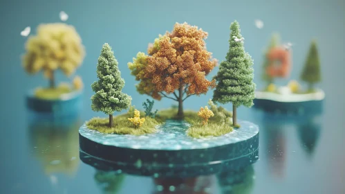 Miniature Tree Island