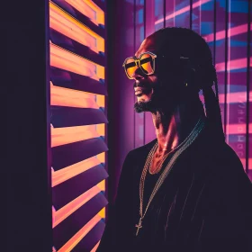 Snoop Dogg Neon Portrait