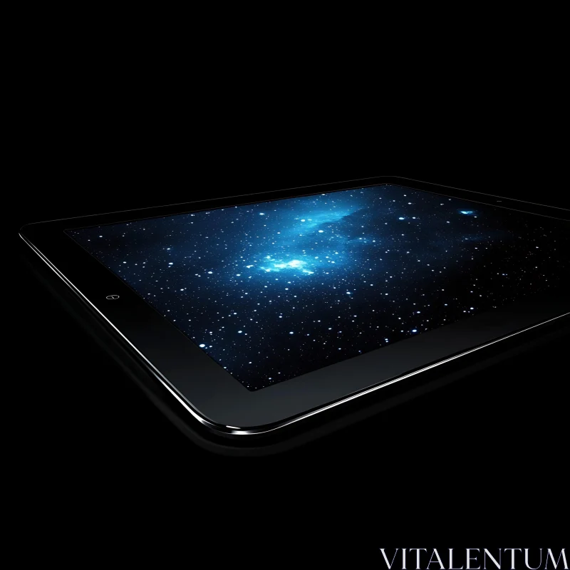 Tablet Displaying Universe