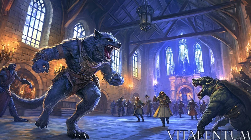 Lycanthropic Chaos: A Scene of Horror