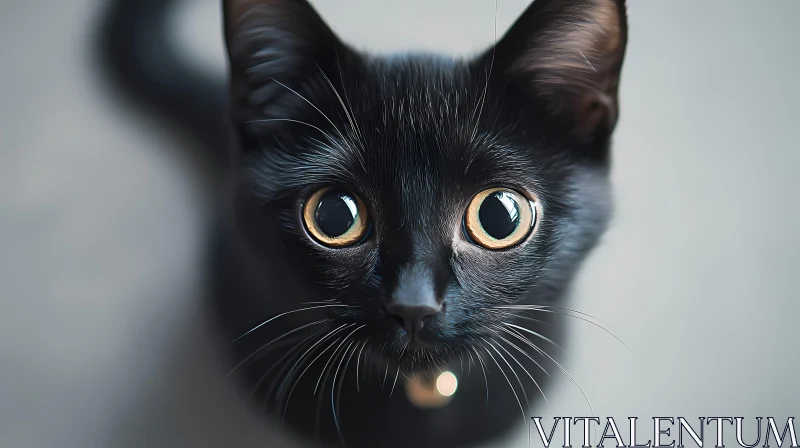 Feline Close-Up with Intense Gaze