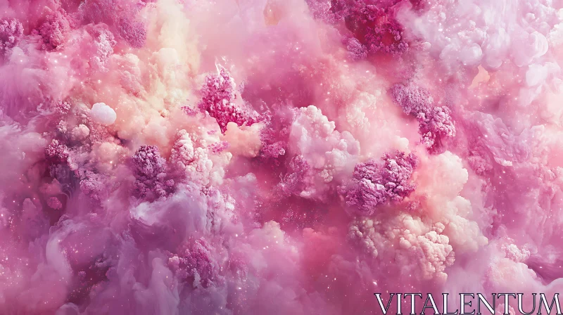 Ethereal Pink and White Cloudscape