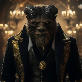 Enchanted Beast in Regal Costume