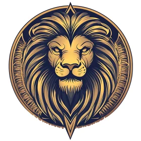 Golden Lion Illustration