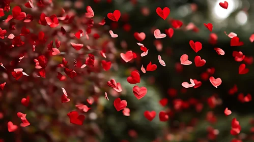 Falling Hearts: A Valentine's Day Scene