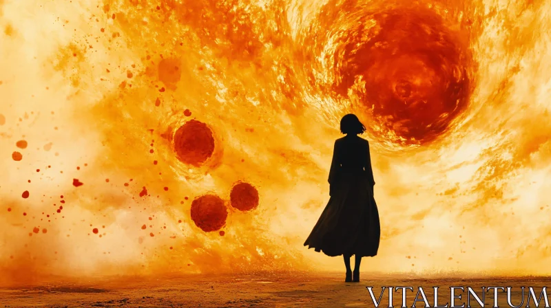 Silhouette Before the Inferno
