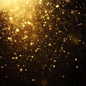 Celestial Dance of Golden Orbs