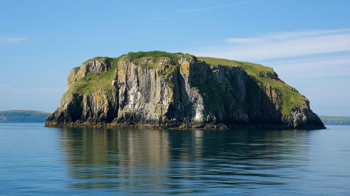 Rocky Cliffs Island in Tranquil Waters