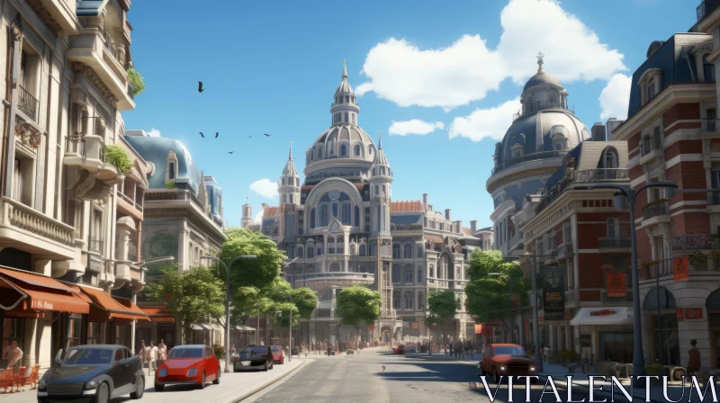 Baroque-Inspired Virtual Cities: A Game Design Marvel AI Image