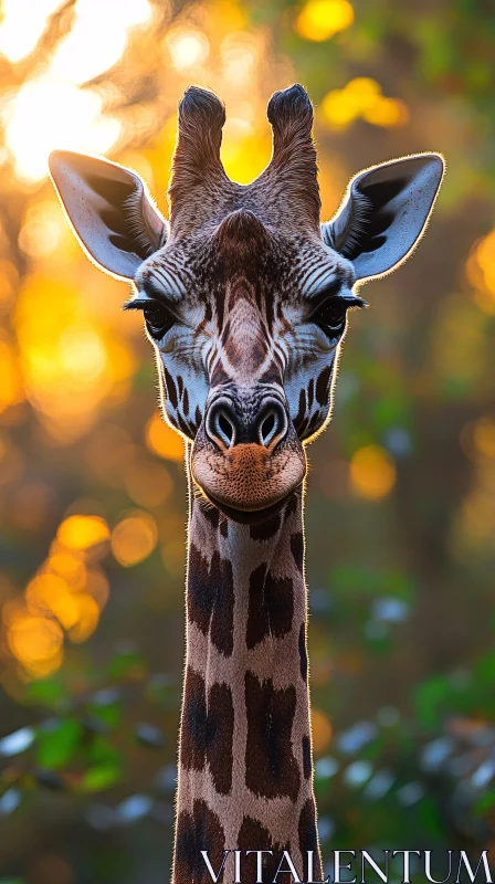 Sunset Giraffe Portrait