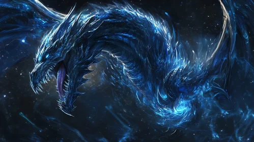 Celestial Azure Dragon Artwork