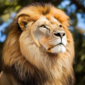 Noble Lion Gaze