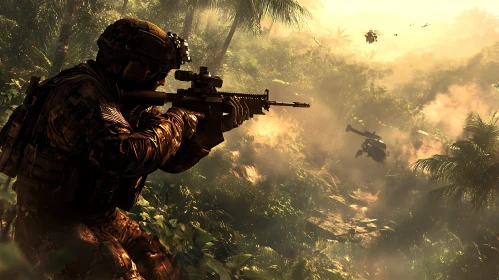 Military Operation in Tropical Forest