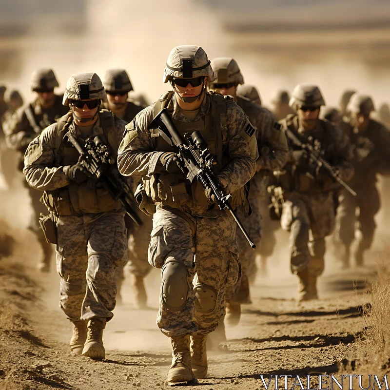 Military Troops on Patrol