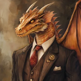 Dapper Dragon: A Fusion of Fantasy