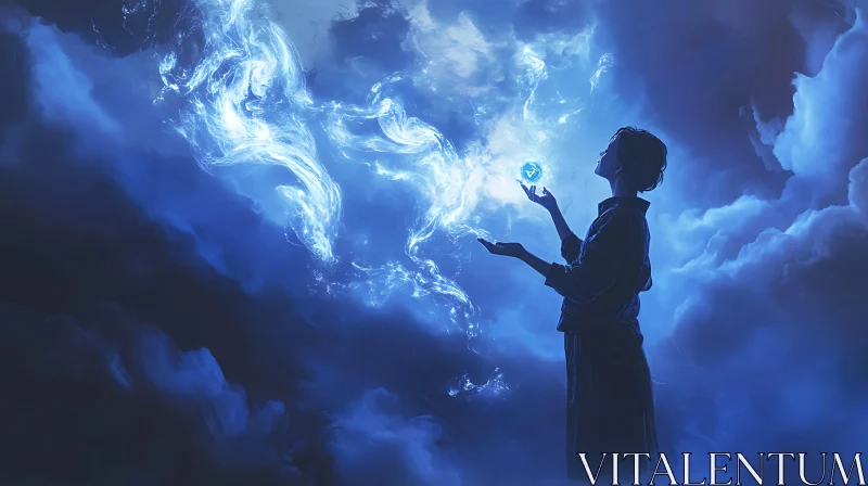 Ethereal Magic in Blue Hues