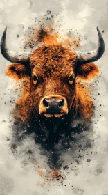 Fiery Bull Face Painting