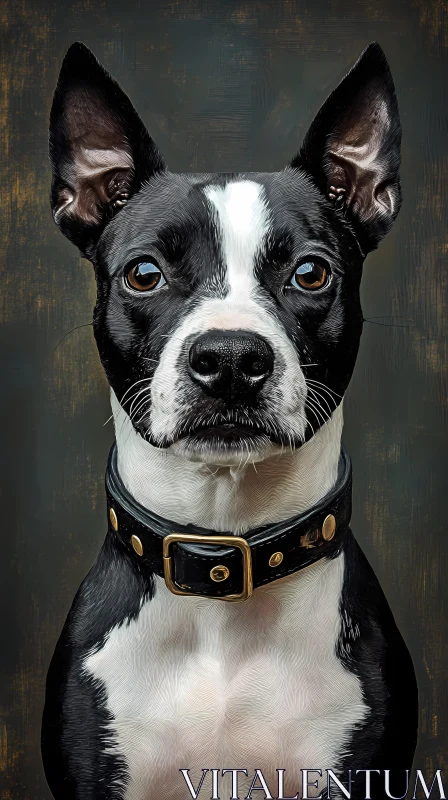 AI ART Stylish Canine Portrait