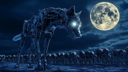 Mechanical Wolf Guarding the Night