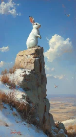 Majestic Rabbit on a Peak